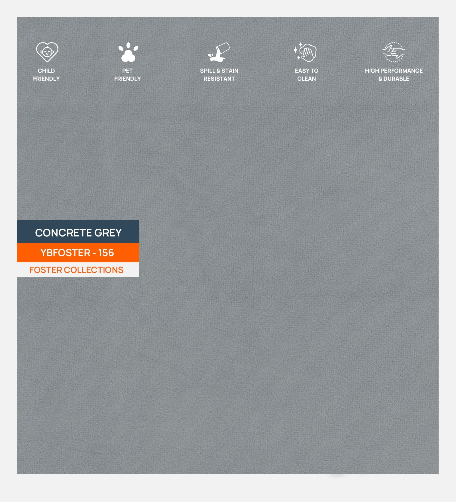 Asyra Velvet Queen Size Bed in Concrete Grey Colour With Box Storage - Febonic Living