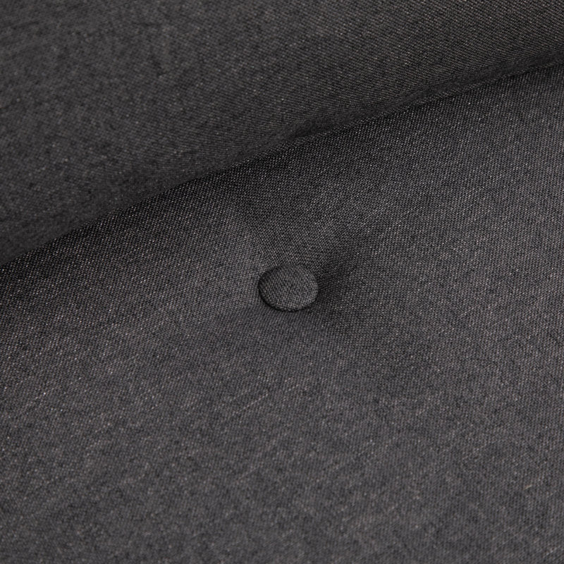 Cross Fabric 1 Seater Foldable Sofa Bed In Sudo Grey Colour - Febonic Living