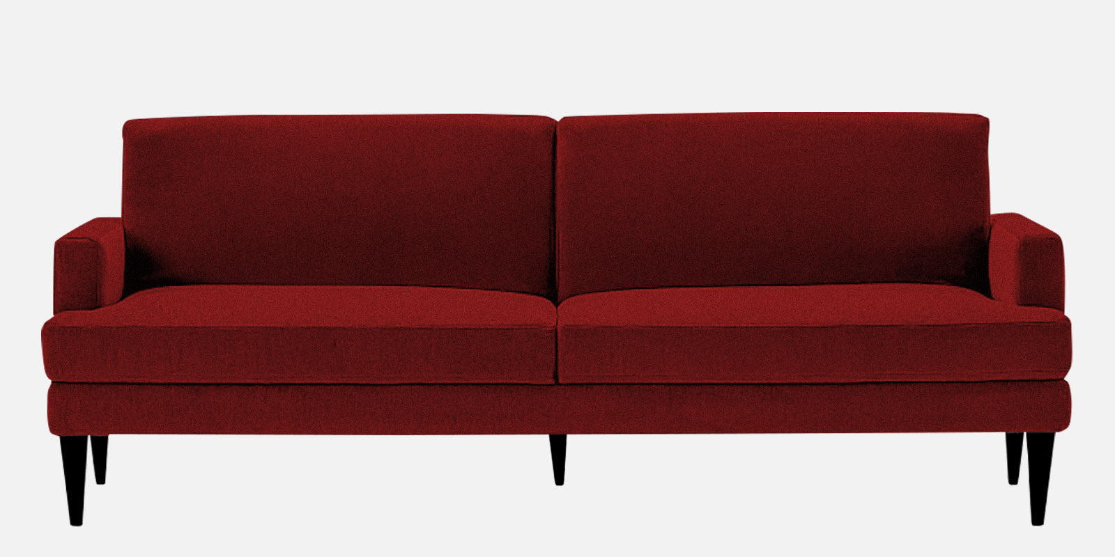 Zoya Fabric 3 Seater Convertible Sofa Cum Bed In Blood Maroon Colour - Febonic Living
