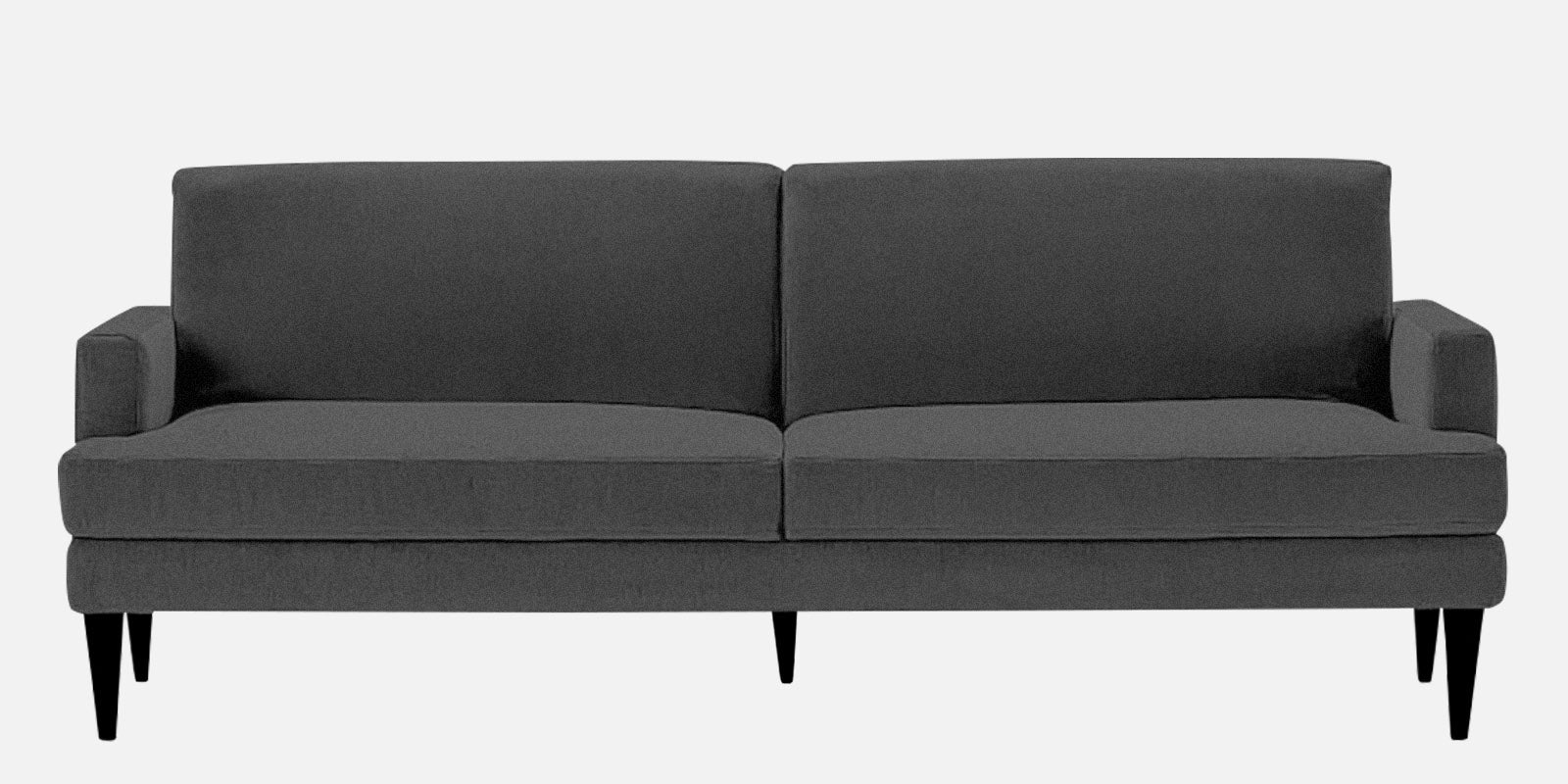 Zoya Fabric 3 Seater Convertible Sofa Cum Bed In Charcoal Grey Colour - Febonic Living