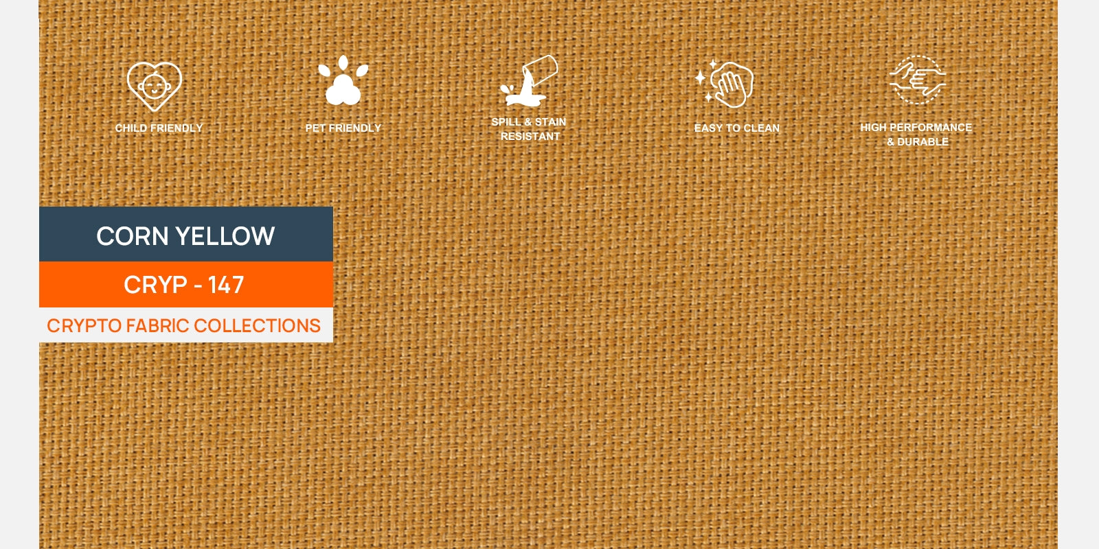 Esha Fabric 3 Seater Sofa In Corn Yellow Colour - Febonic Living