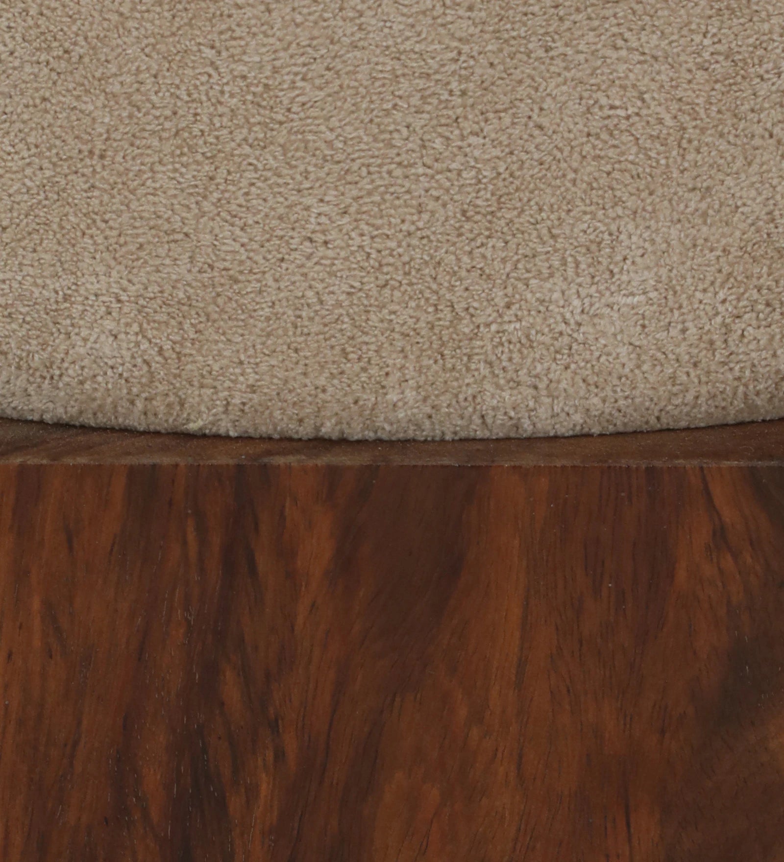 Costa Boucle Pouffe In Mushroom Beige Colour