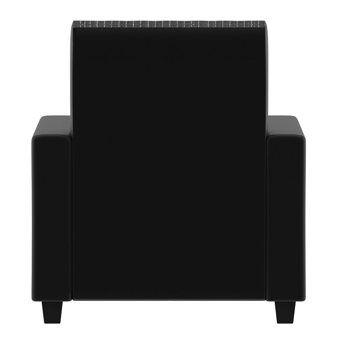 Baley Fabric Barrel Chair With Ottoman In Lama Black Colour - Febonic Living