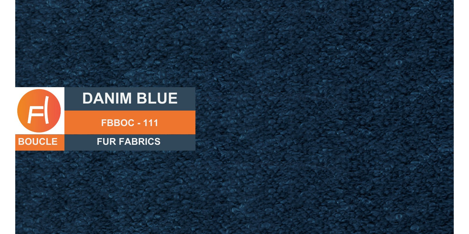 Nesco Boucle Fabric 3 Seater Sofa in Danim Blue Colour