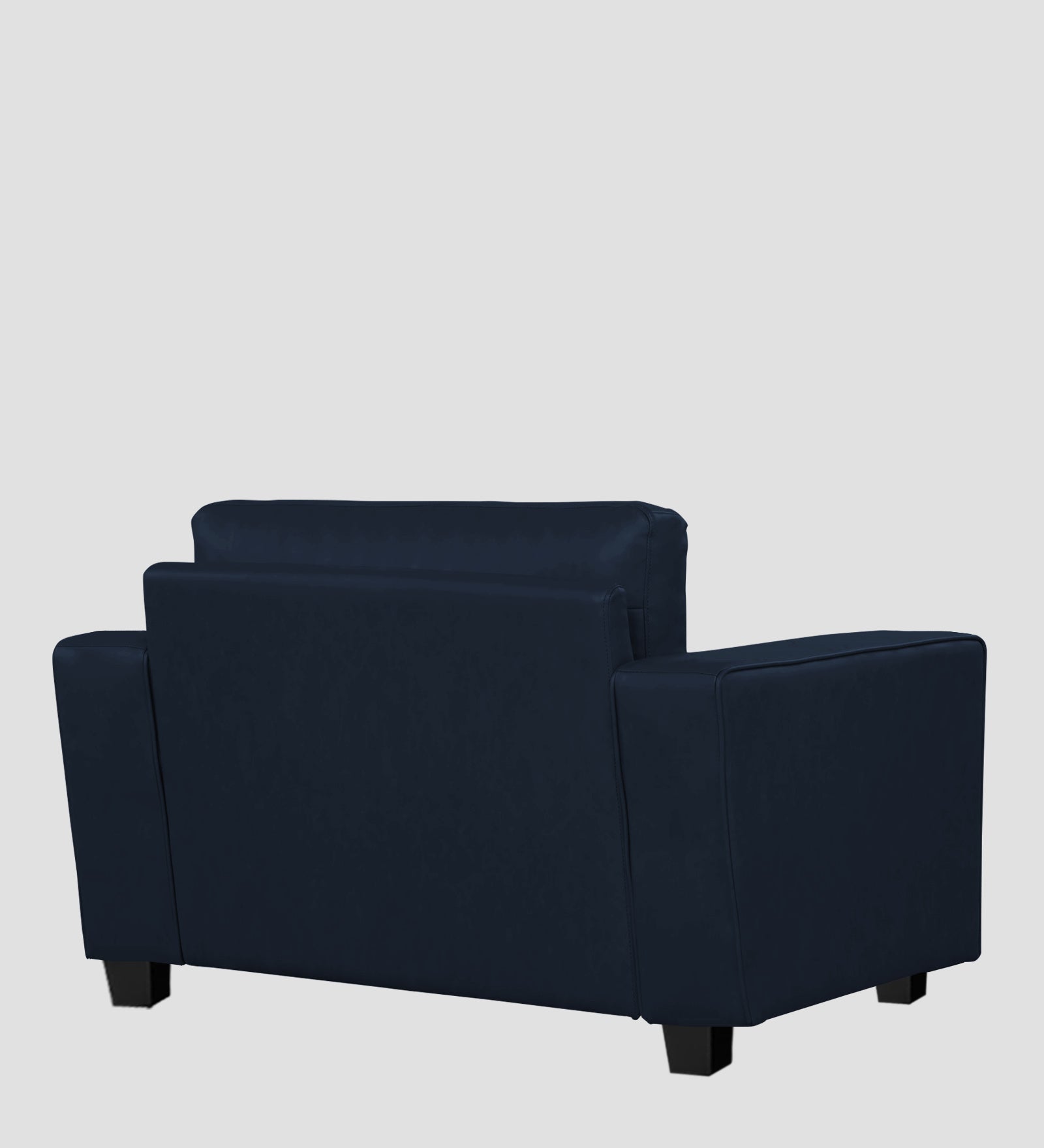 Darwin Leatherette 1 Seater Sofa In Berry Blue Colour - Febonic Living