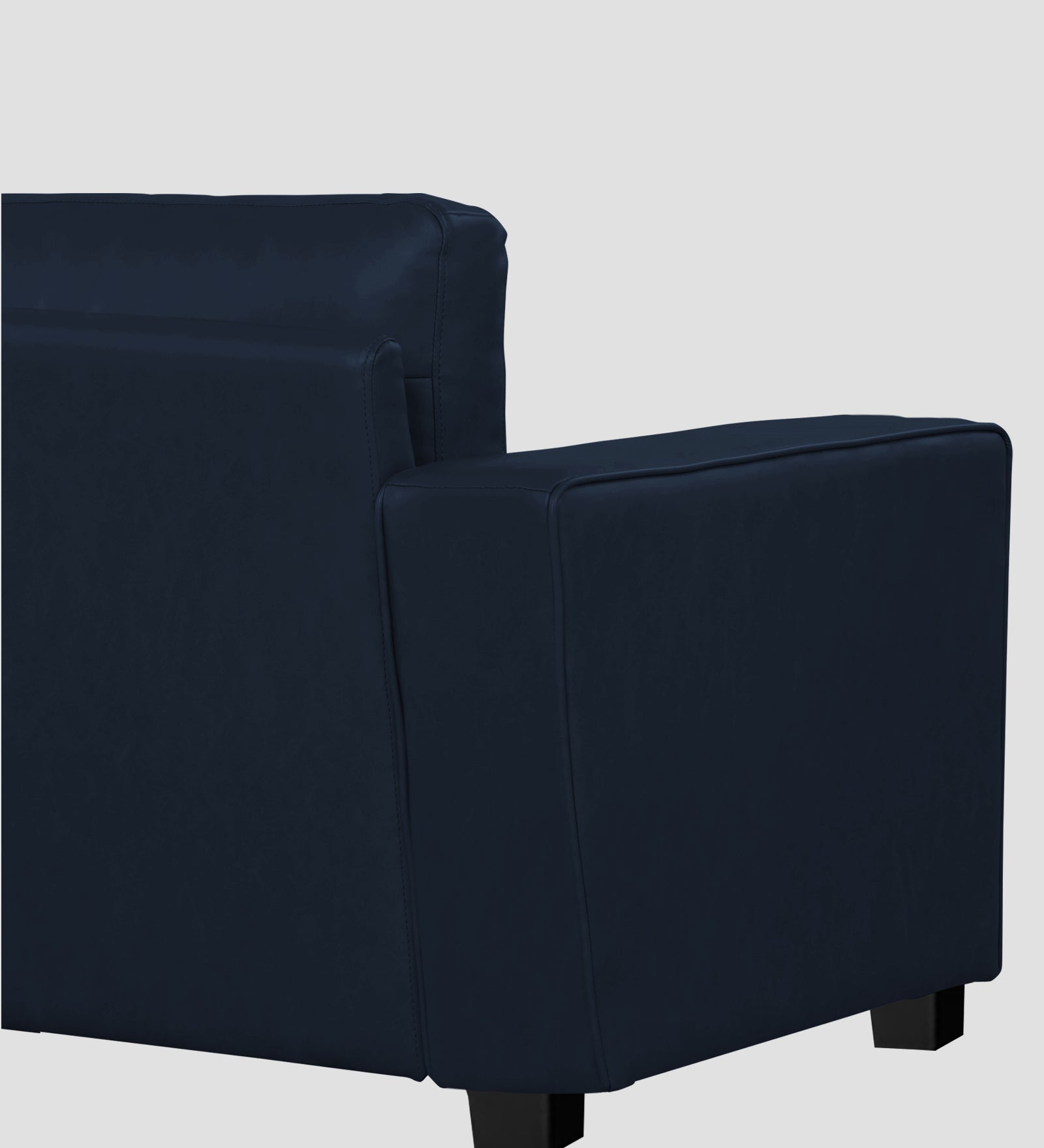 Darwin Leatherette 1 Seater Sofa In Berry Blue Colour - Febonic Living