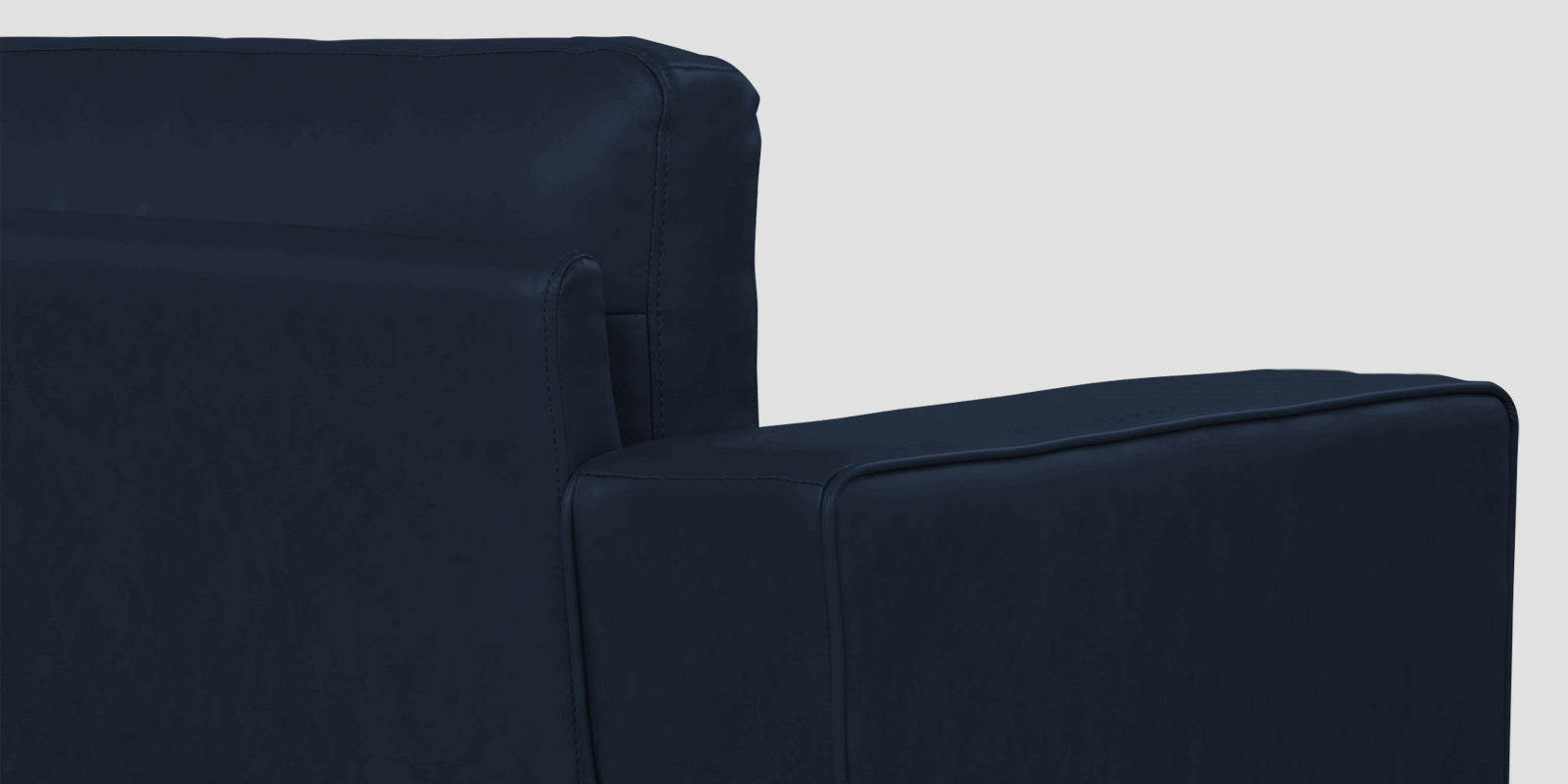 Darwin Leatherette 3 Seater Sofa In Berry Blue Colour - Febonic Living