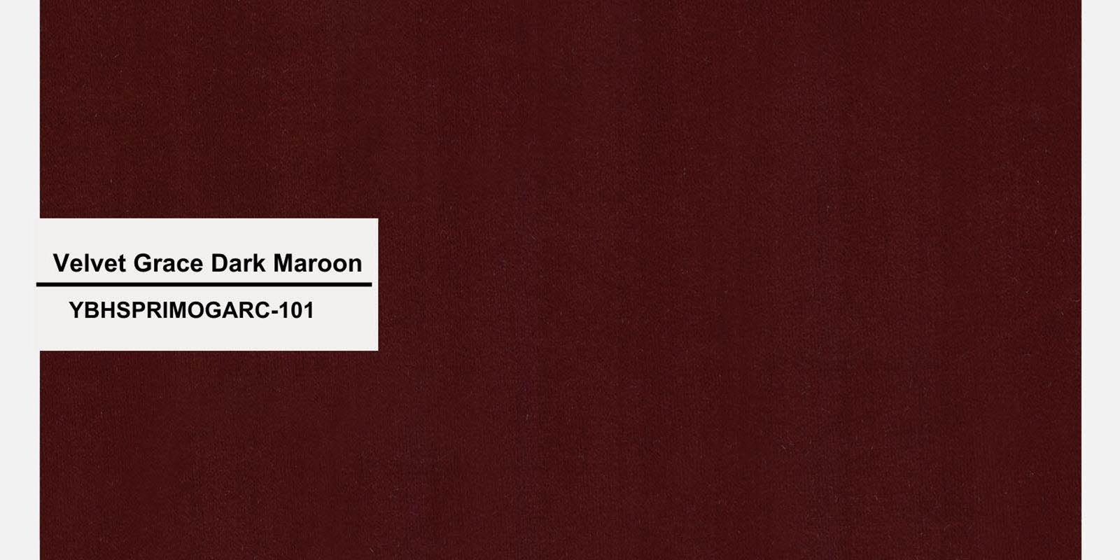 Bufa Velvet LHS Sectional Sofa In Dark Maroon Colour With Ottoman - Febonic Living