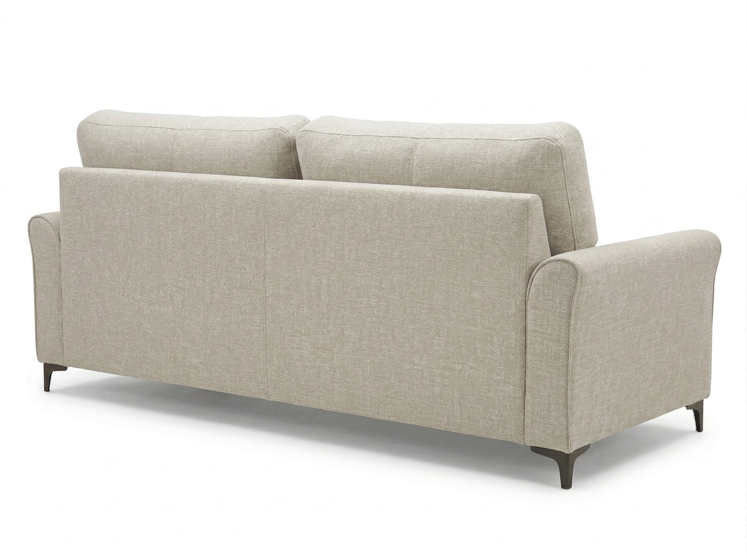 Daroox 3 Seater Fabric Sofa - Taupe Cream