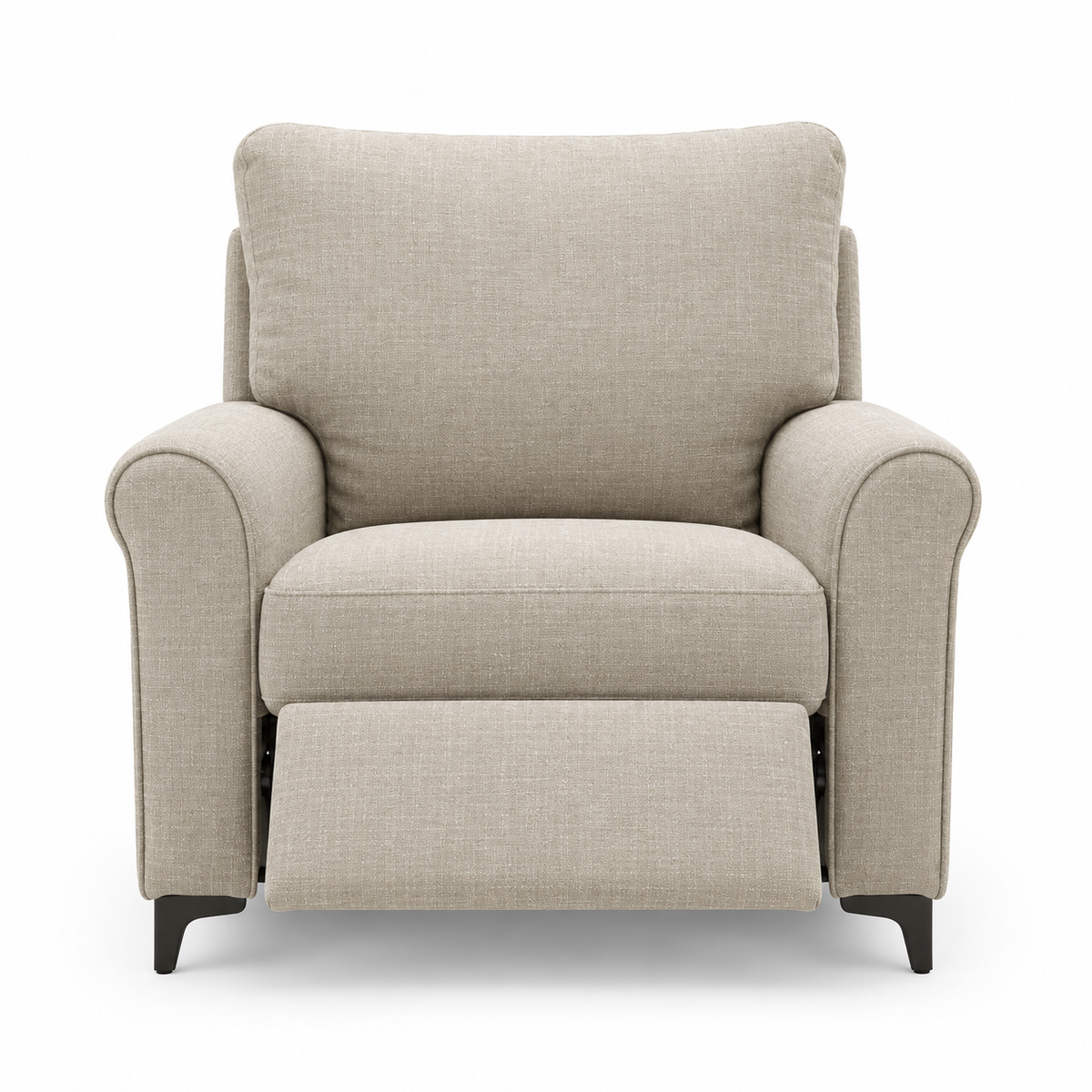 Daroox 1 Seater Motorized Fabric Recliner - Taupe Cream