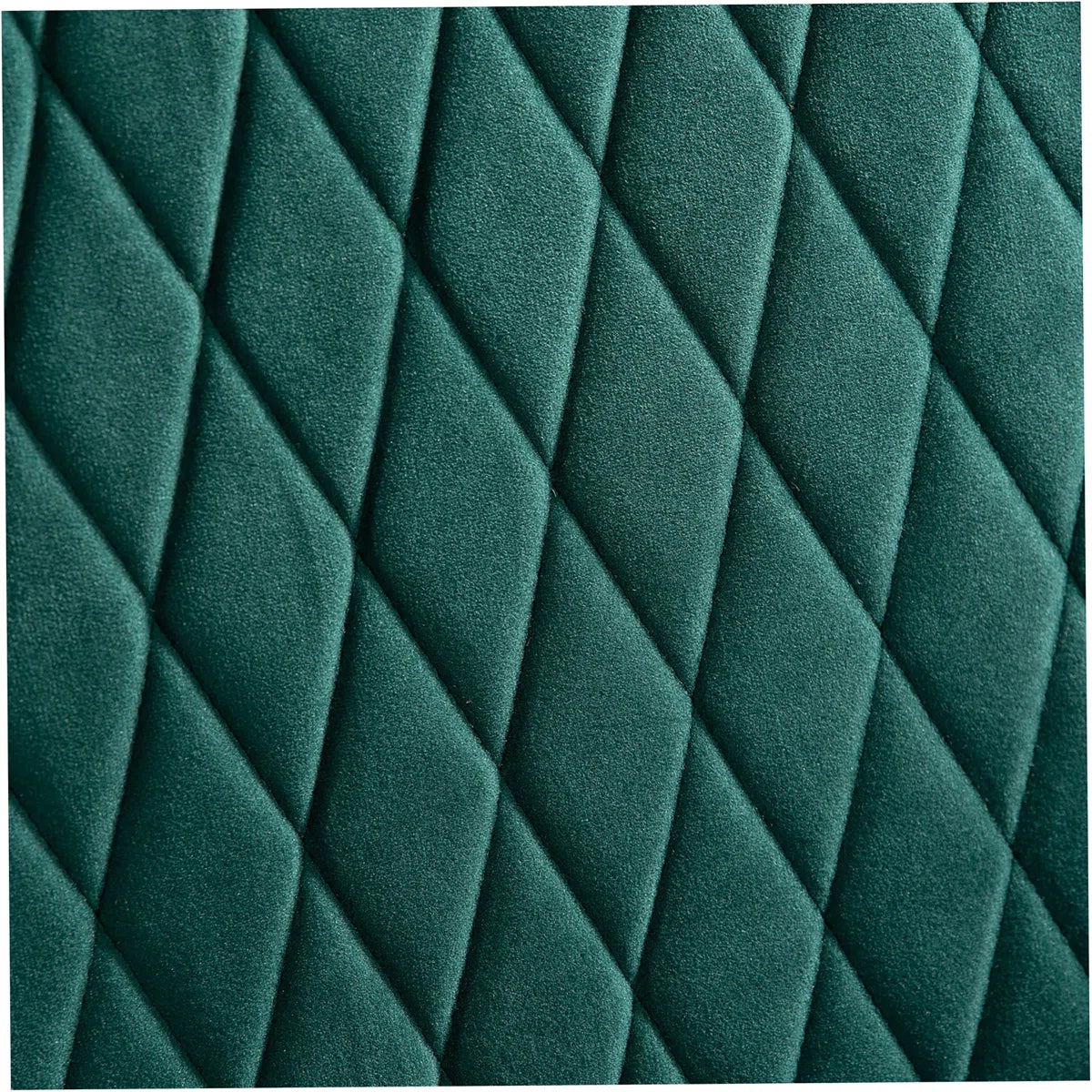 Devon Quilted Accent Chair in Teal Green Colour