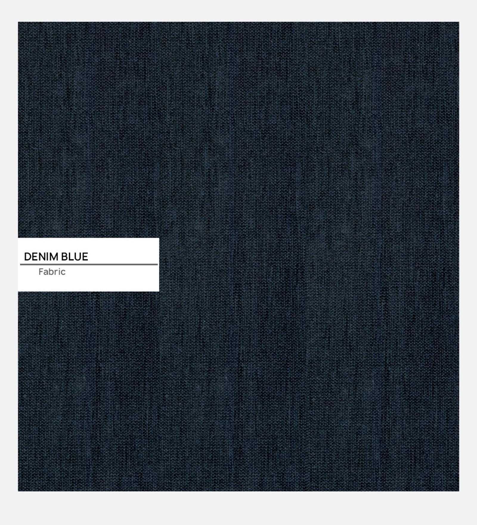 Olsen Fabric Arm Chair In Denim Blue Colour - Febonic Living