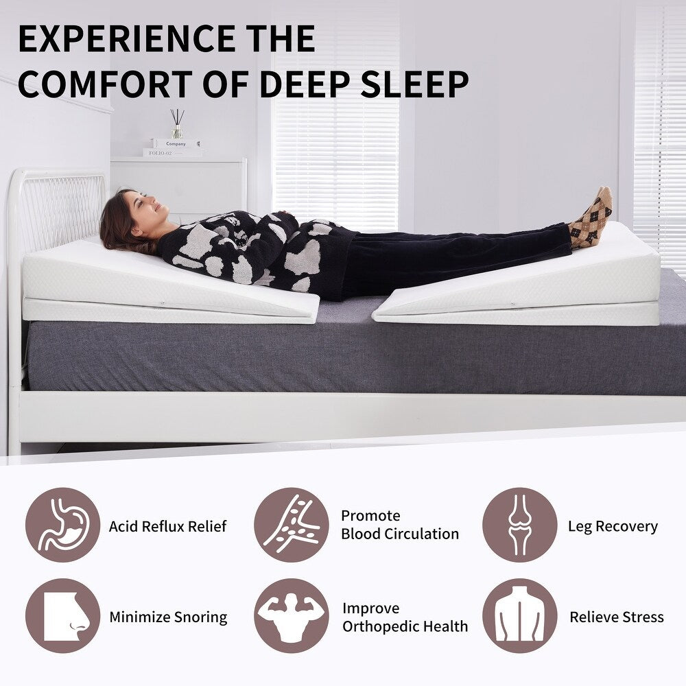 Maple Adjustable Headboard Wegde Pillow With Washable Cover - Febonic Living