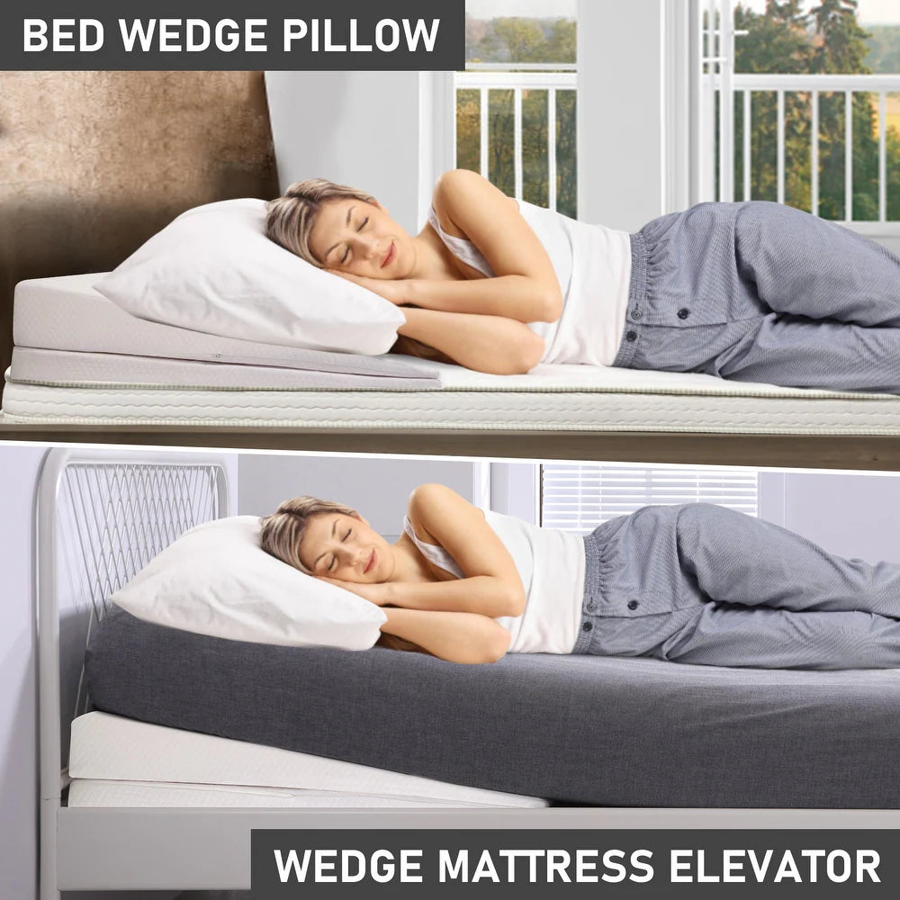 Maple Adjustable Headboard Wegde Pillow With Washable Cover - Febonic Living