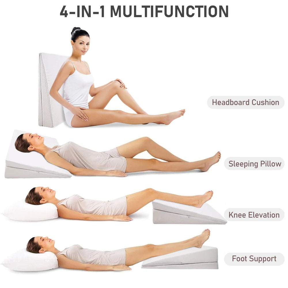 Maple Adjustable Headboard Wegde Pillow With Washable Cover - Febonic Living