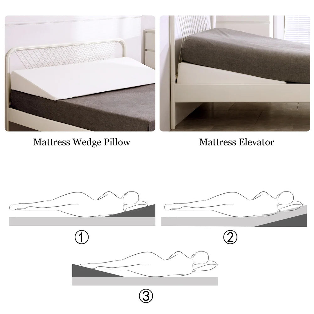 Maple Adjustable Headboard Wegde Pillow With Washable Cover - Febonic Living