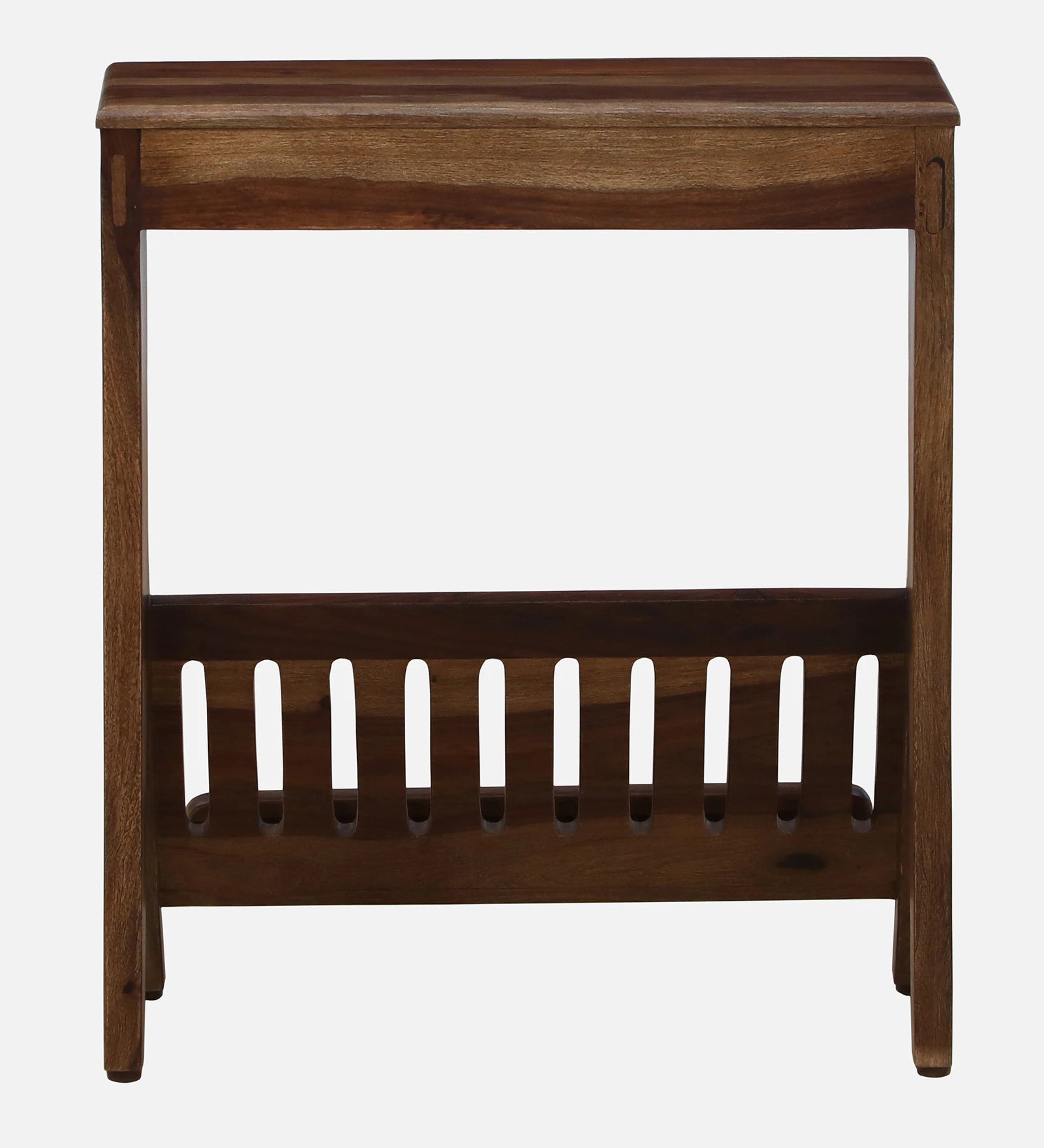 Harge Sheesham Wood End Table In Provincial Teak Finish - Febonic Living