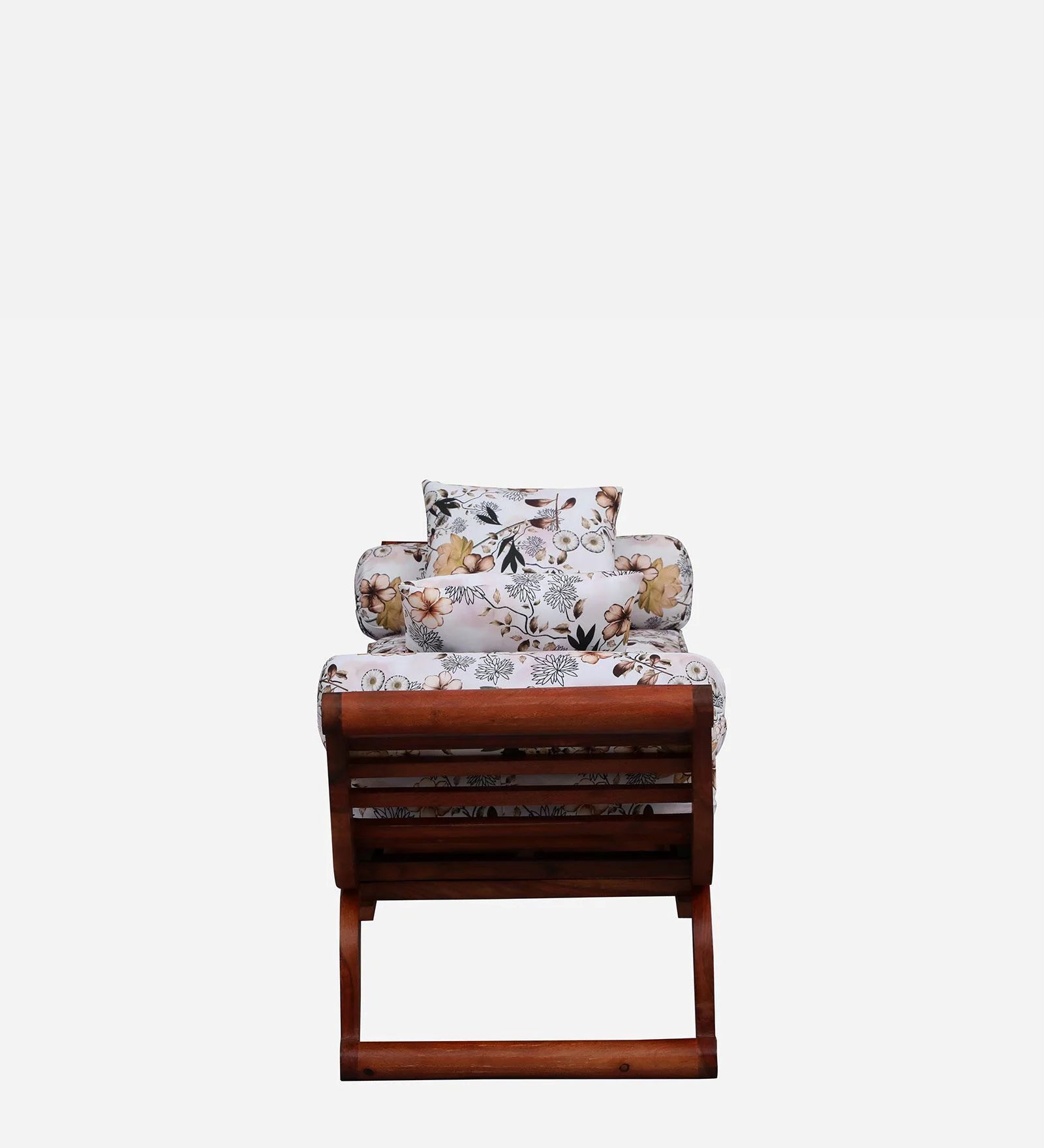 Tulsa Sheesham Wood Recamier In Honey Oak Finish - Febonic Living