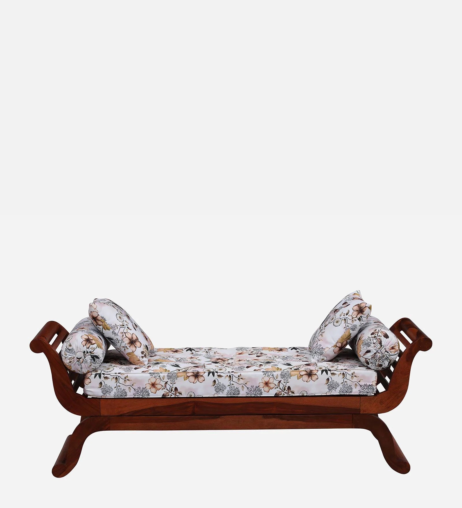 Tulsa Sheesham Wood Recamier In Honey Oak Finish - Febonic Living