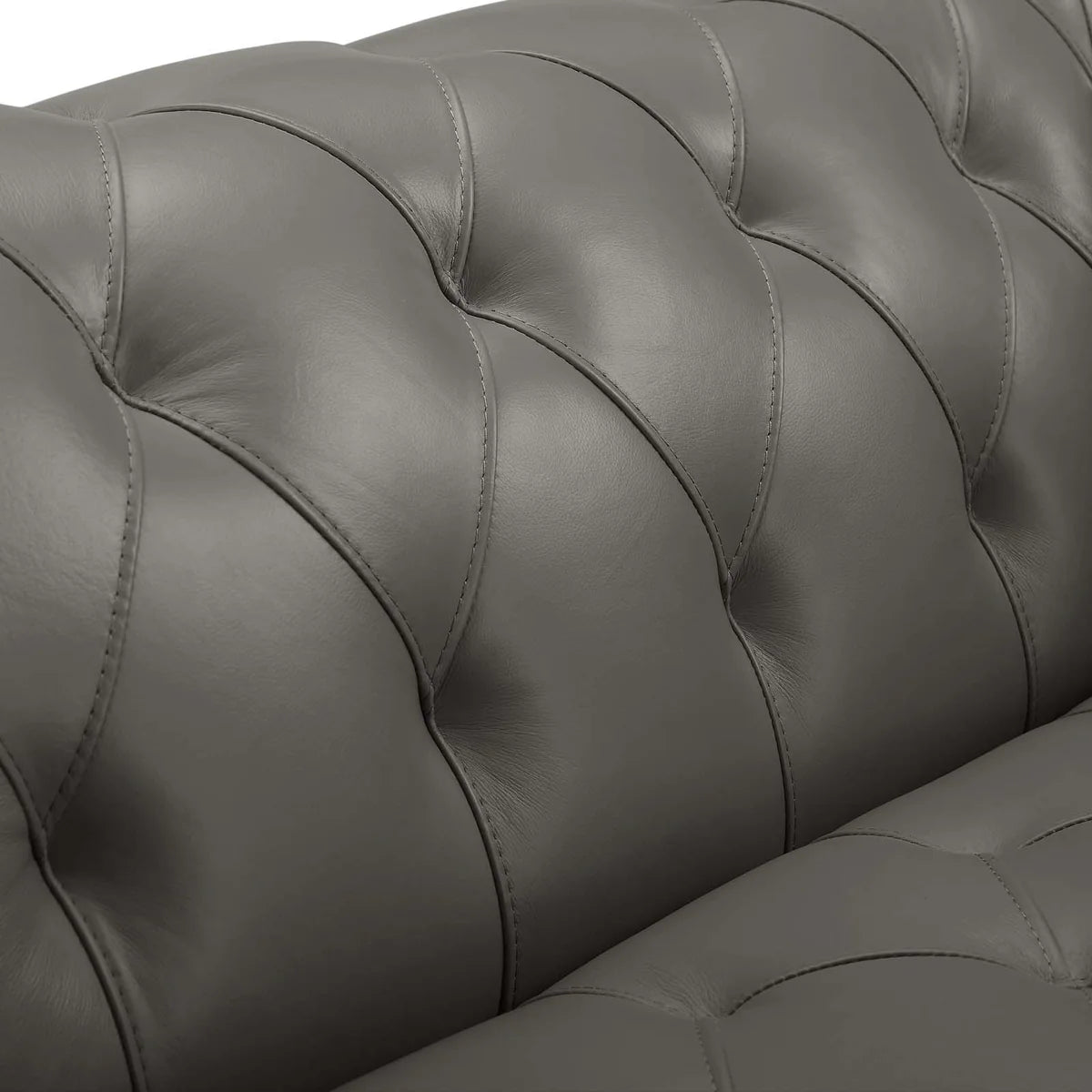 Mickey Leatherette 2 Seater Sofa In Light Grey Colour - Febonic Living