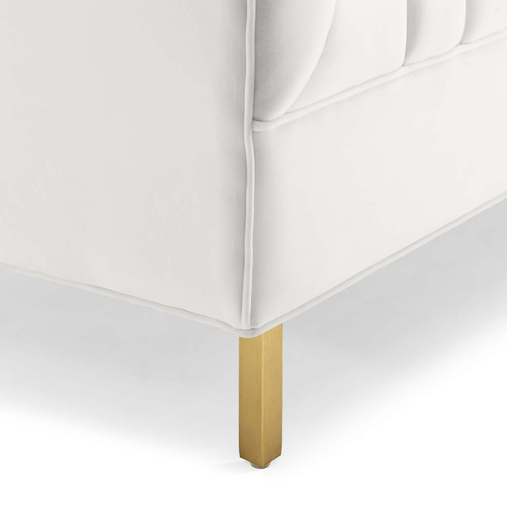 Shift Velvet 2 Seater Sofa In Warm White Colour - Febonic Living