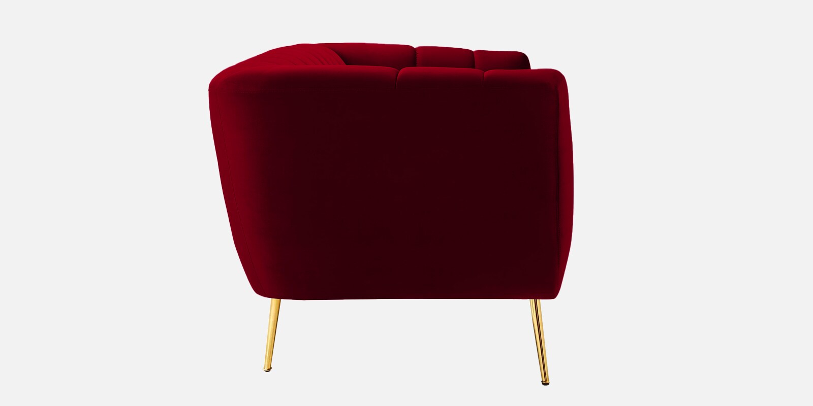 Elegant Velvet 2 Seater Sofa In Maroon Colour