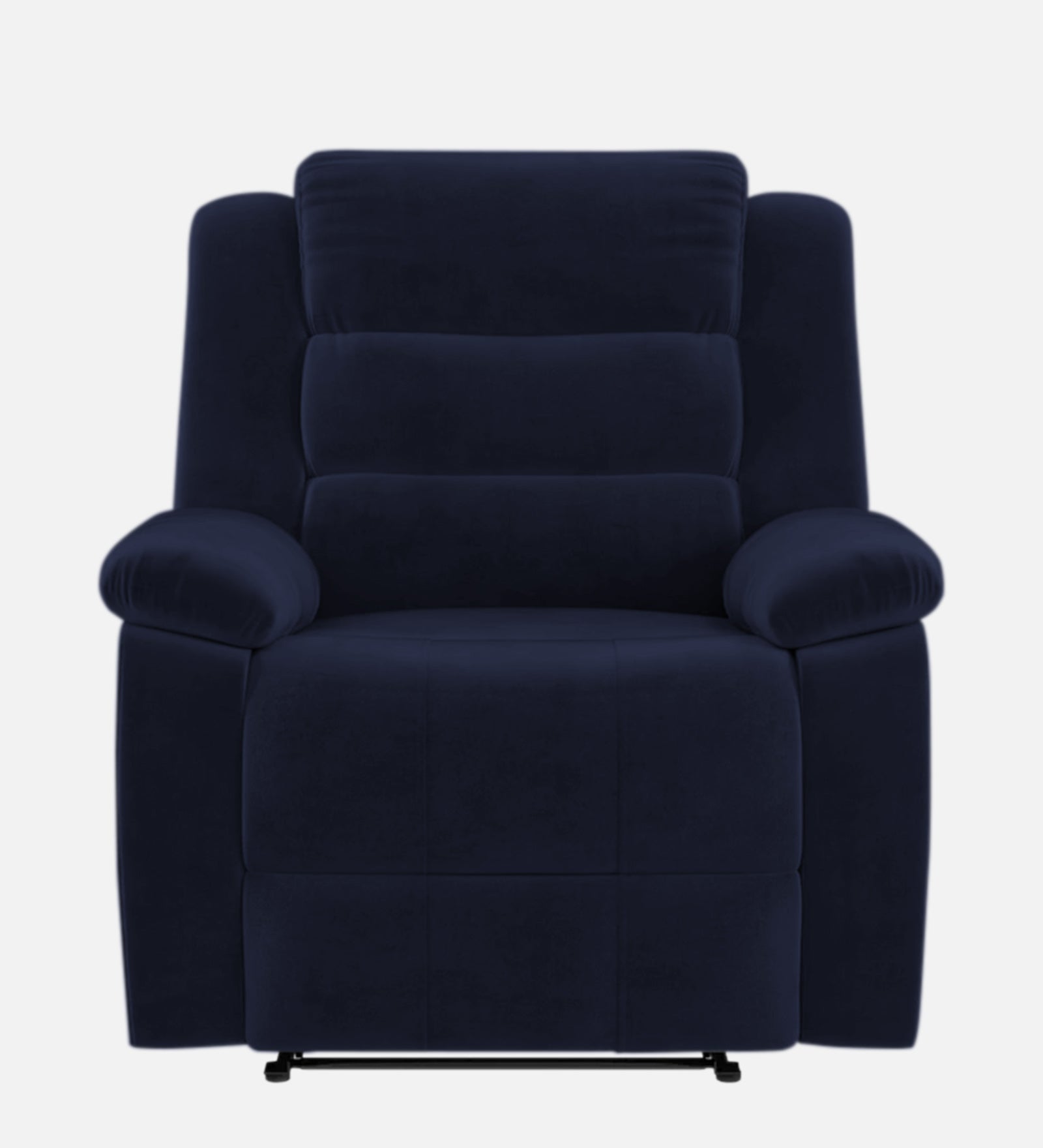 Erra 1 Seater Motorized Fabric Recliner - Royal Blue - Front View by Febonic Living