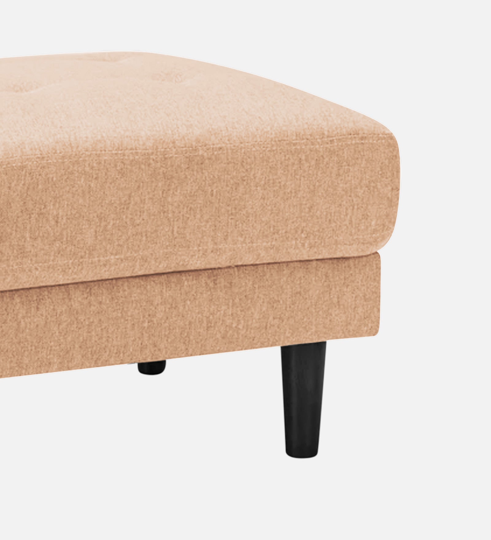 Marq Fabric Foot Stool In Cosmic Beige Colour - Febonic Living