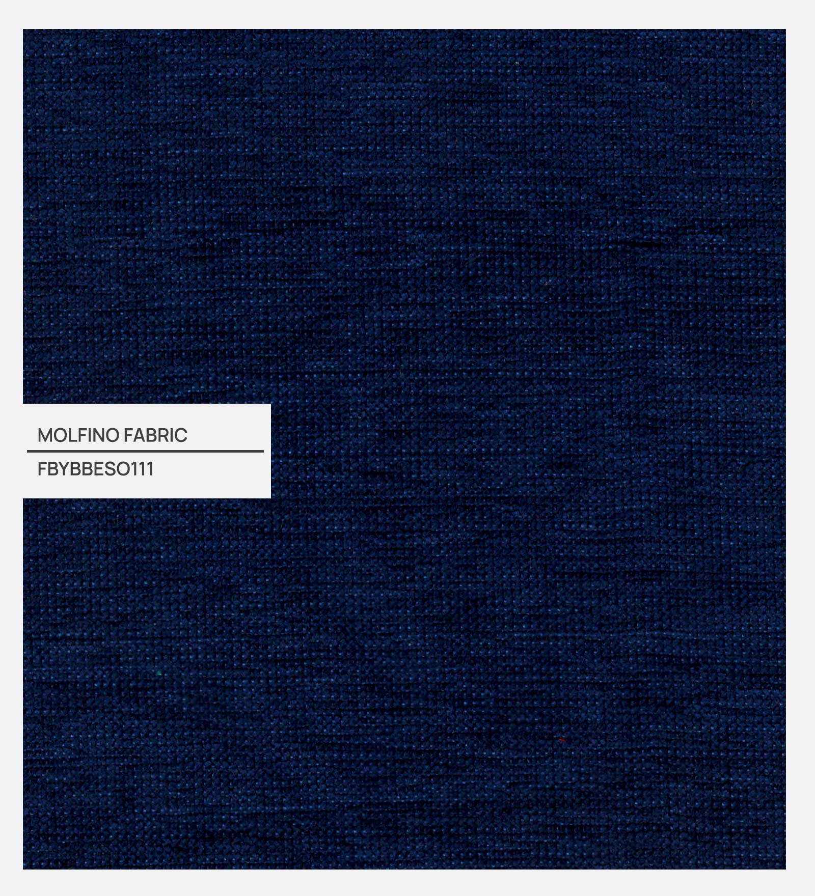 Marq Fabric Foot Stool In Royal Blue Colour - Febonic Living