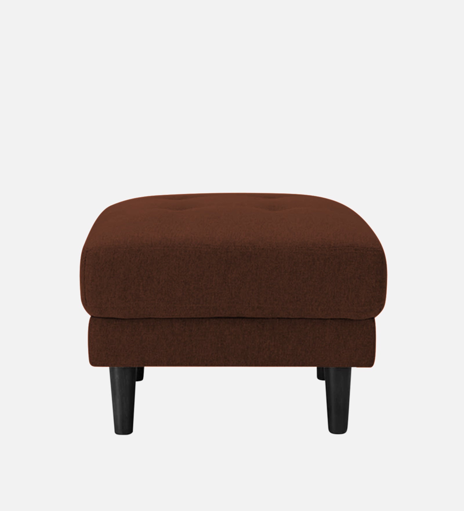 Marq Fabric Foot Stool In Coffee Brown Colour - Febonic Living