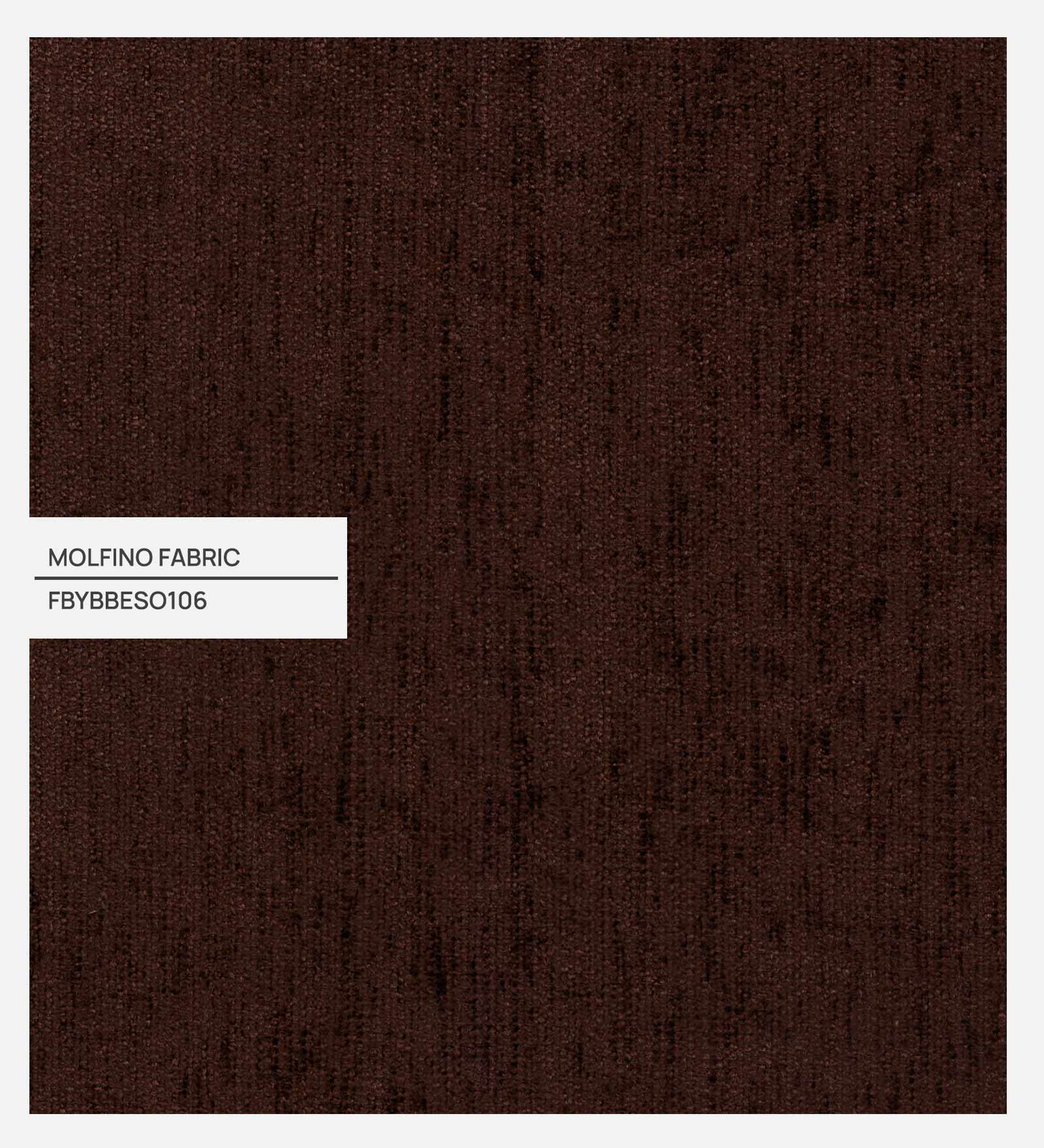 Marq Fabric Foot Stool In Coffee Brown Colour - Febonic Living