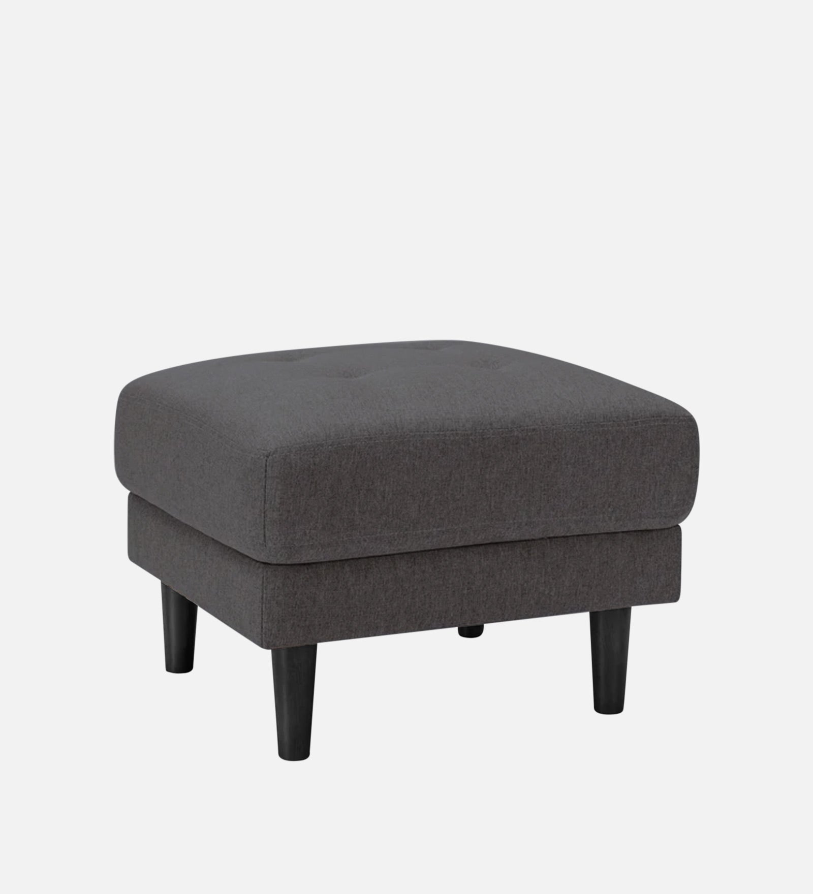 Marq Fabric Foot Stool In Charcoal Grey Colour - Febonic Living