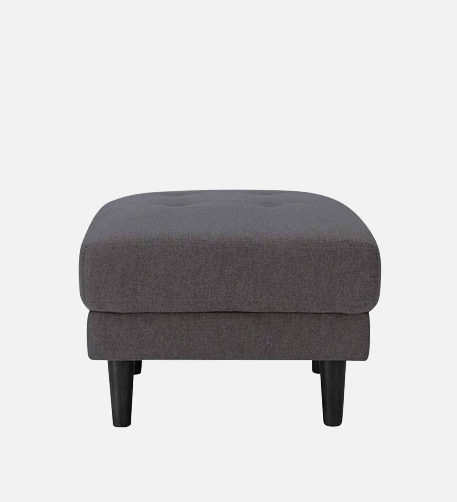 Marq Fabric Foot Stool In Charcoal Grey Colour - Febonic Living