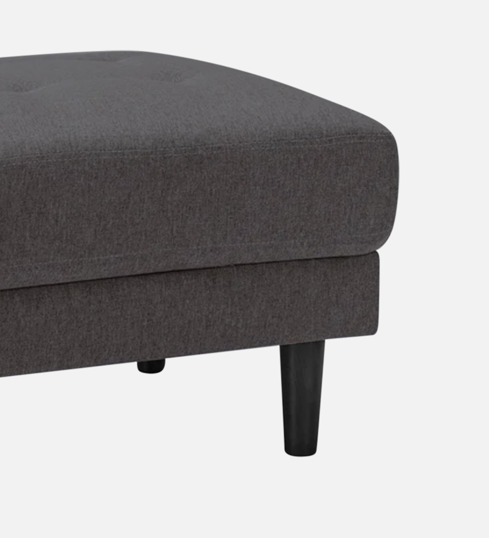 Marq Fabric Foot Stool In Charcoal Grey Colour - Febonic Living