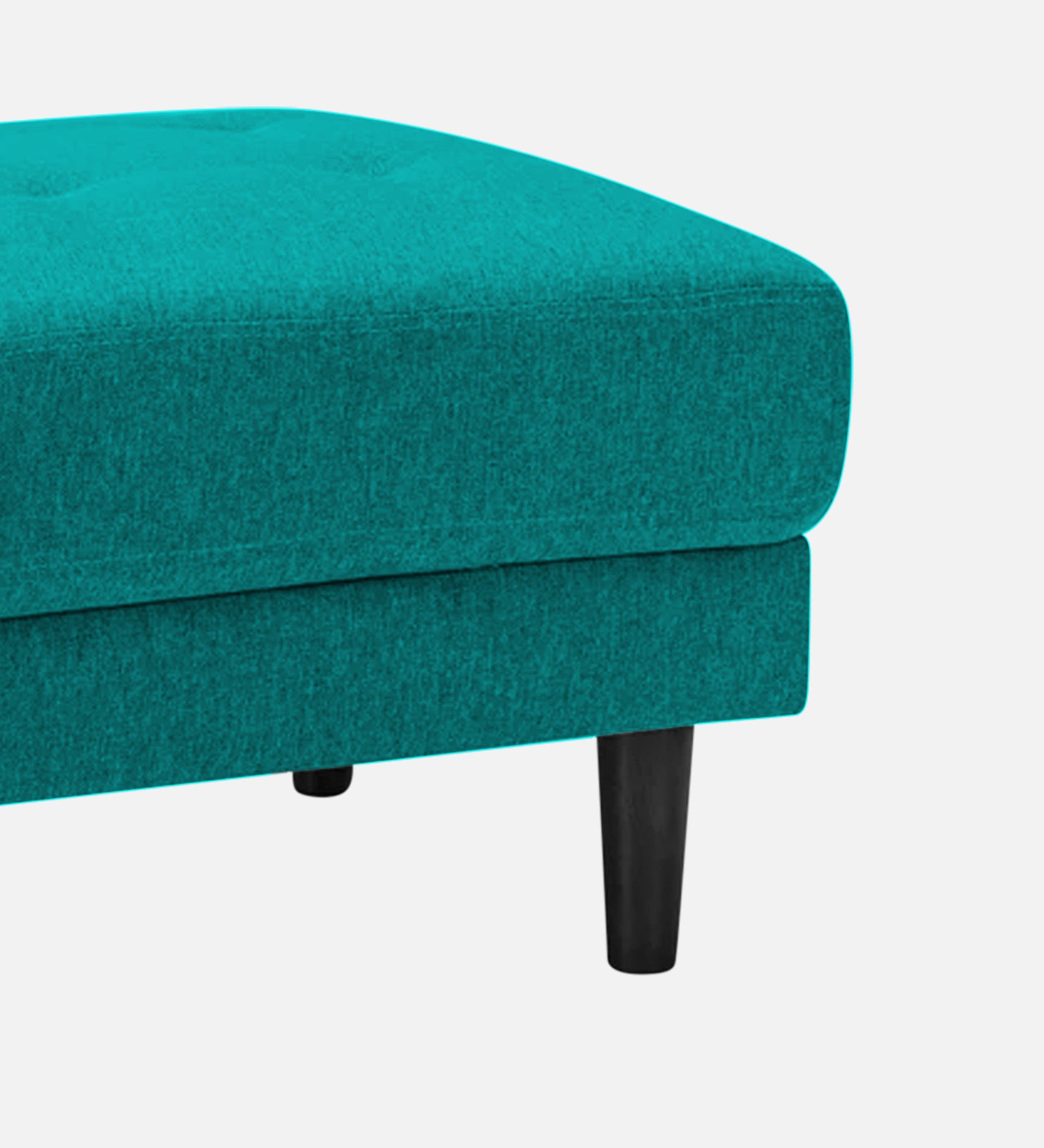 Marq Fabric Foot Stool In Sea Green Colour - Febonic Living
