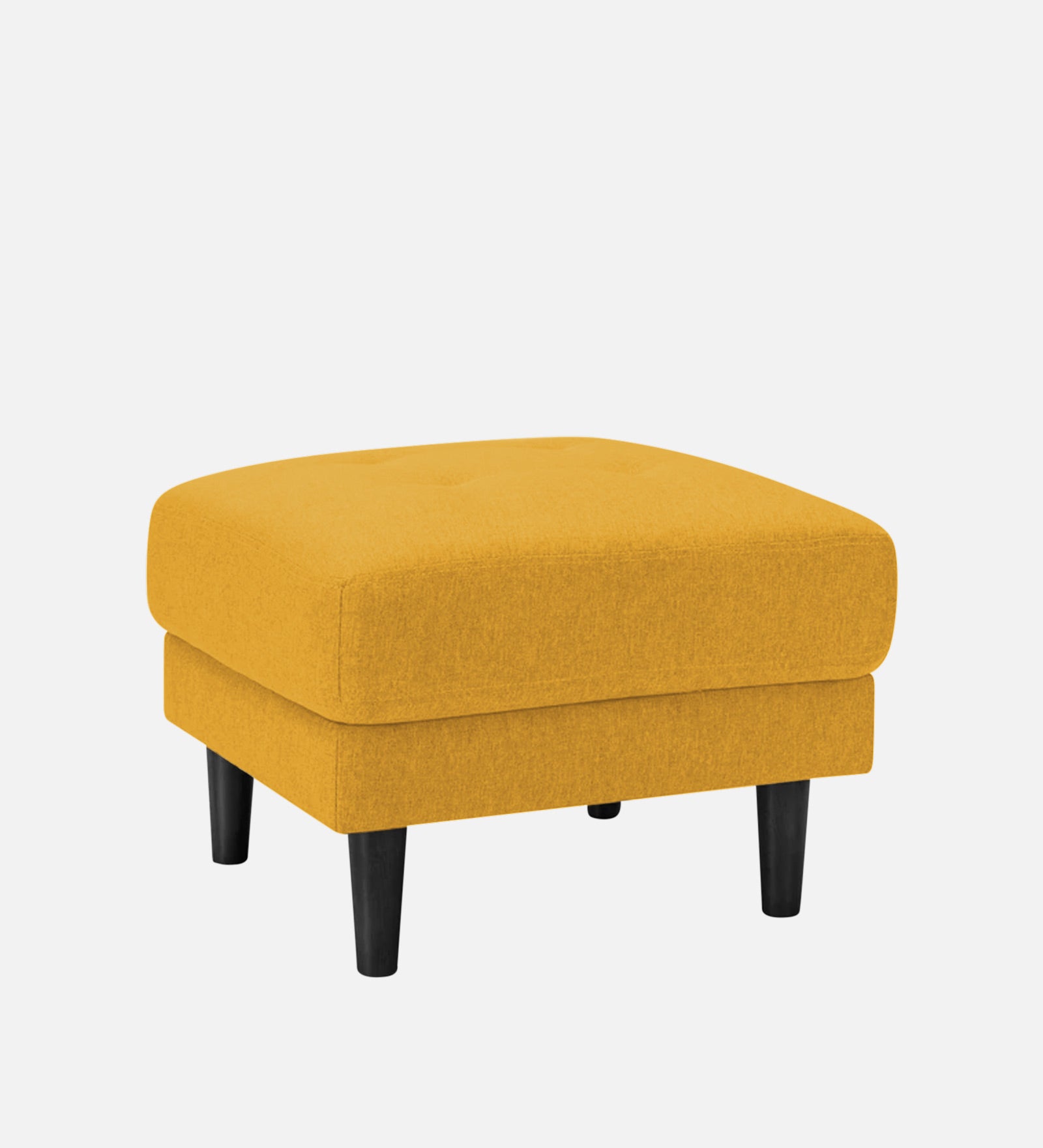 Marq Fabric Foot Stool In Bold Yellow Colour - Febonic Living