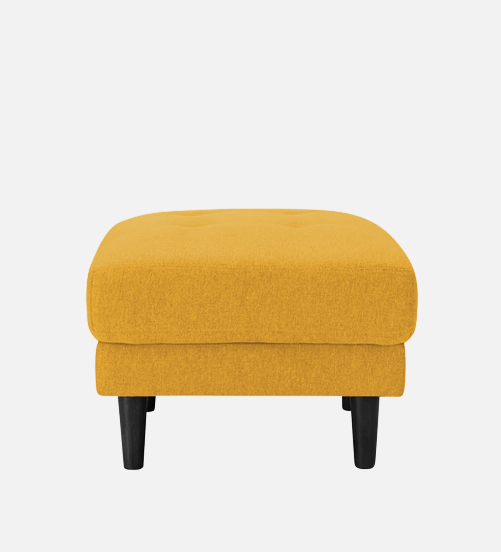 Marq Fabric Foot Stool In Bold Yellow Colour - Febonic Living