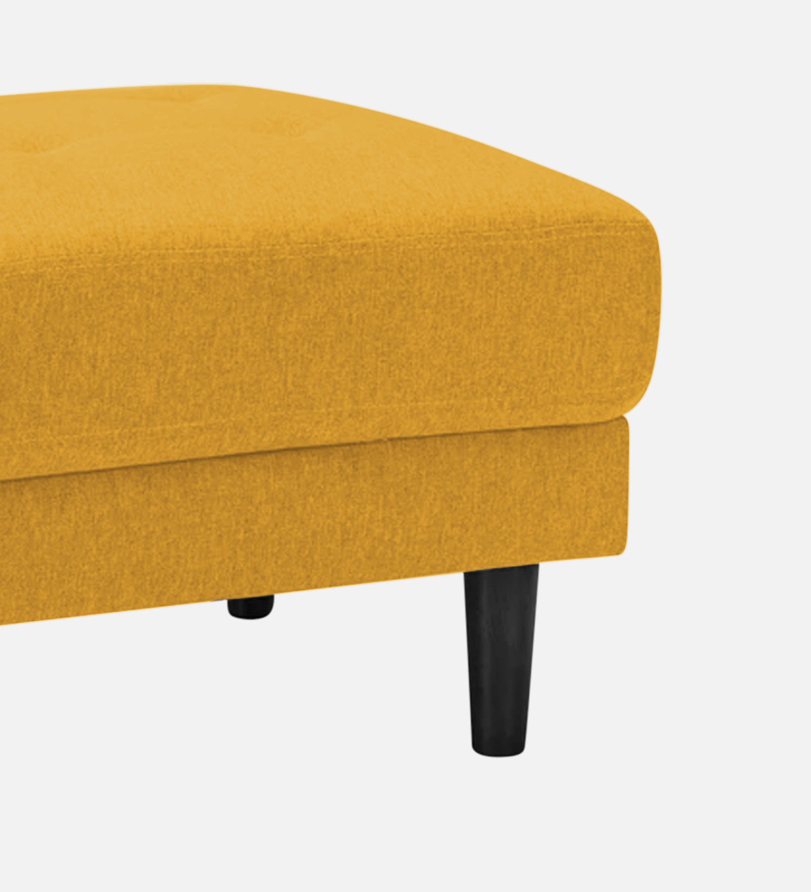 Marq Fabric Foot Stool In Bold Yellow Colour - Febonic Living