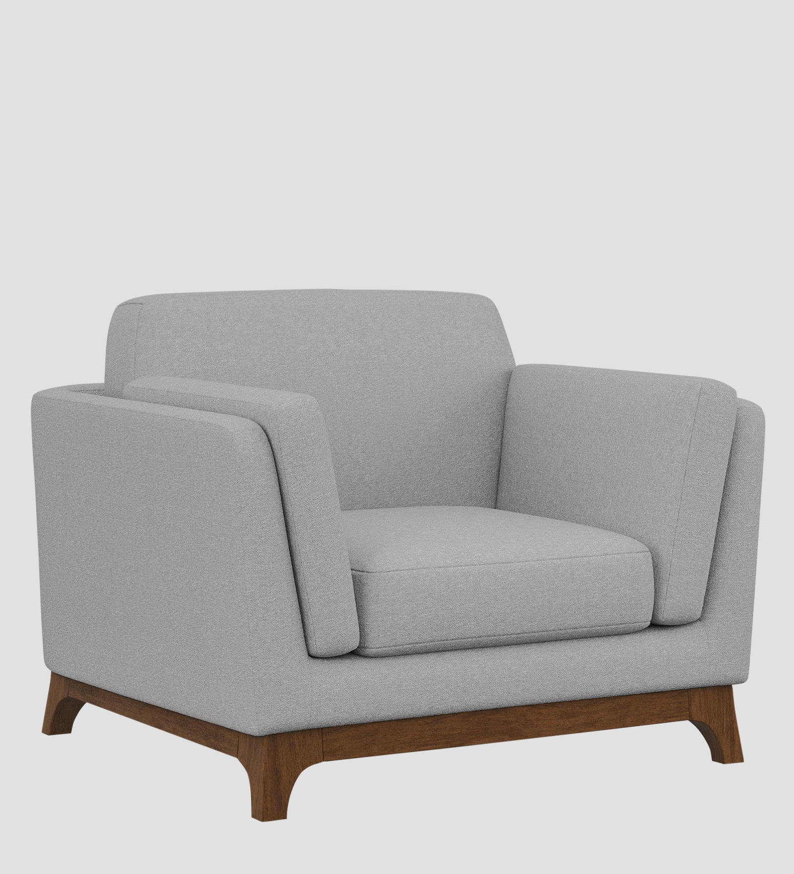 Candy Fabric 1 Seater Sofa In Dim Grey Colour