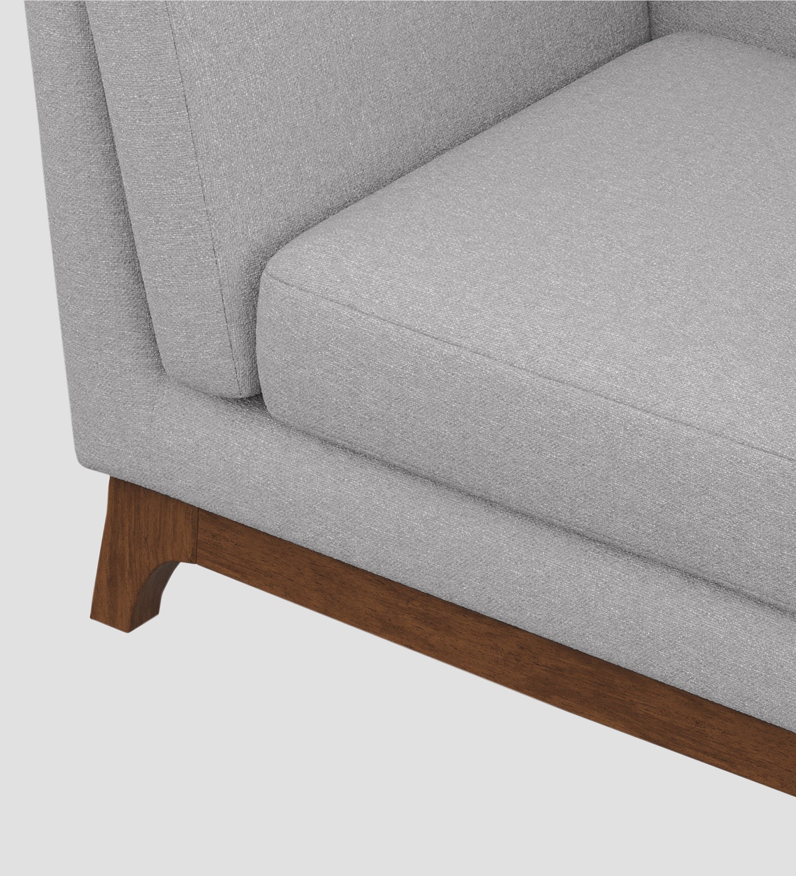 Candy Fabric 1 Seater Sofa In Dim Grey Colour