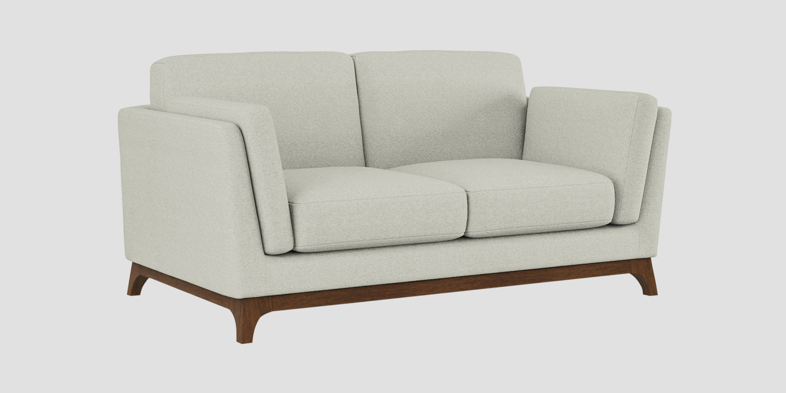 Candy Fabric 2 Seater Sofa In Pearl White Colour