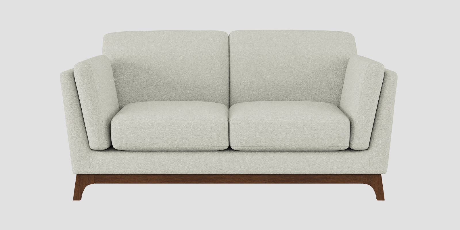 Candy Fabric 2 Seater Sofa In Pearl White Colour