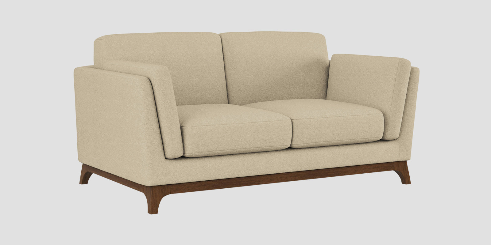 Candy Fabric 2 Seater Sofa In Cotton Beige Colour