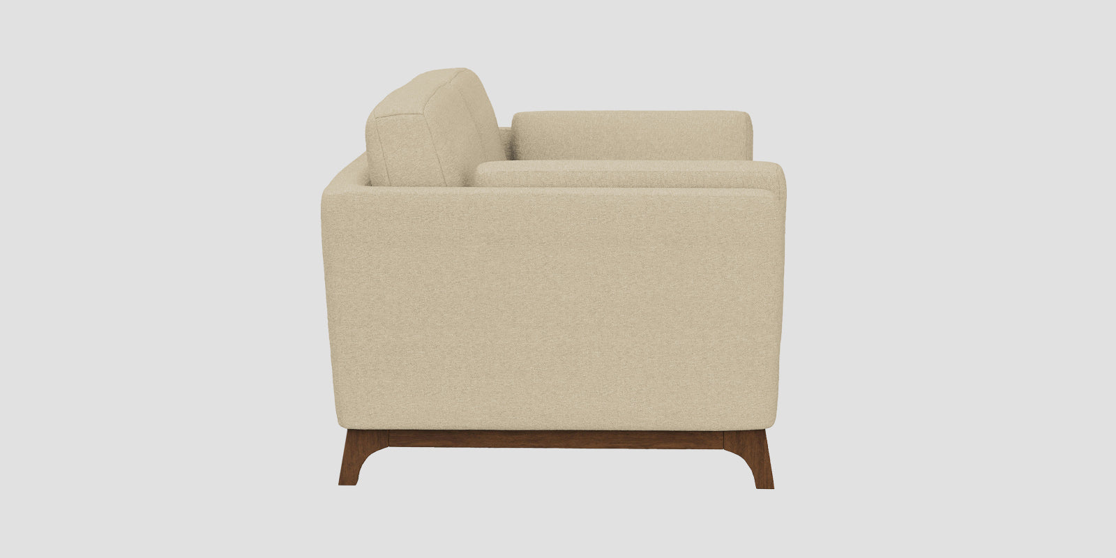 Candy Fabric 2 Seater Sofa In Cotton Beige Colour