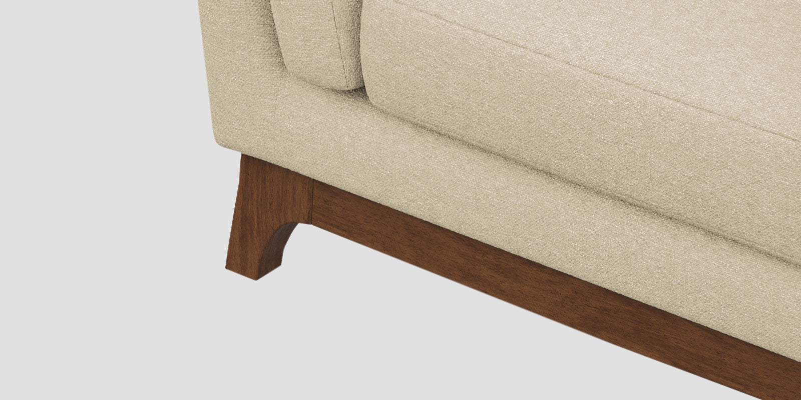Candy Fabric 2 Seater Sofa In Cotton Beige Colour