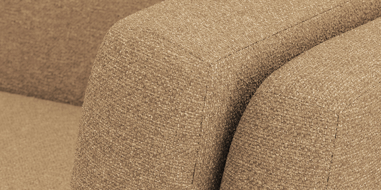 Candy Fabric 3 Seater Sofa In Copper Brown Colour