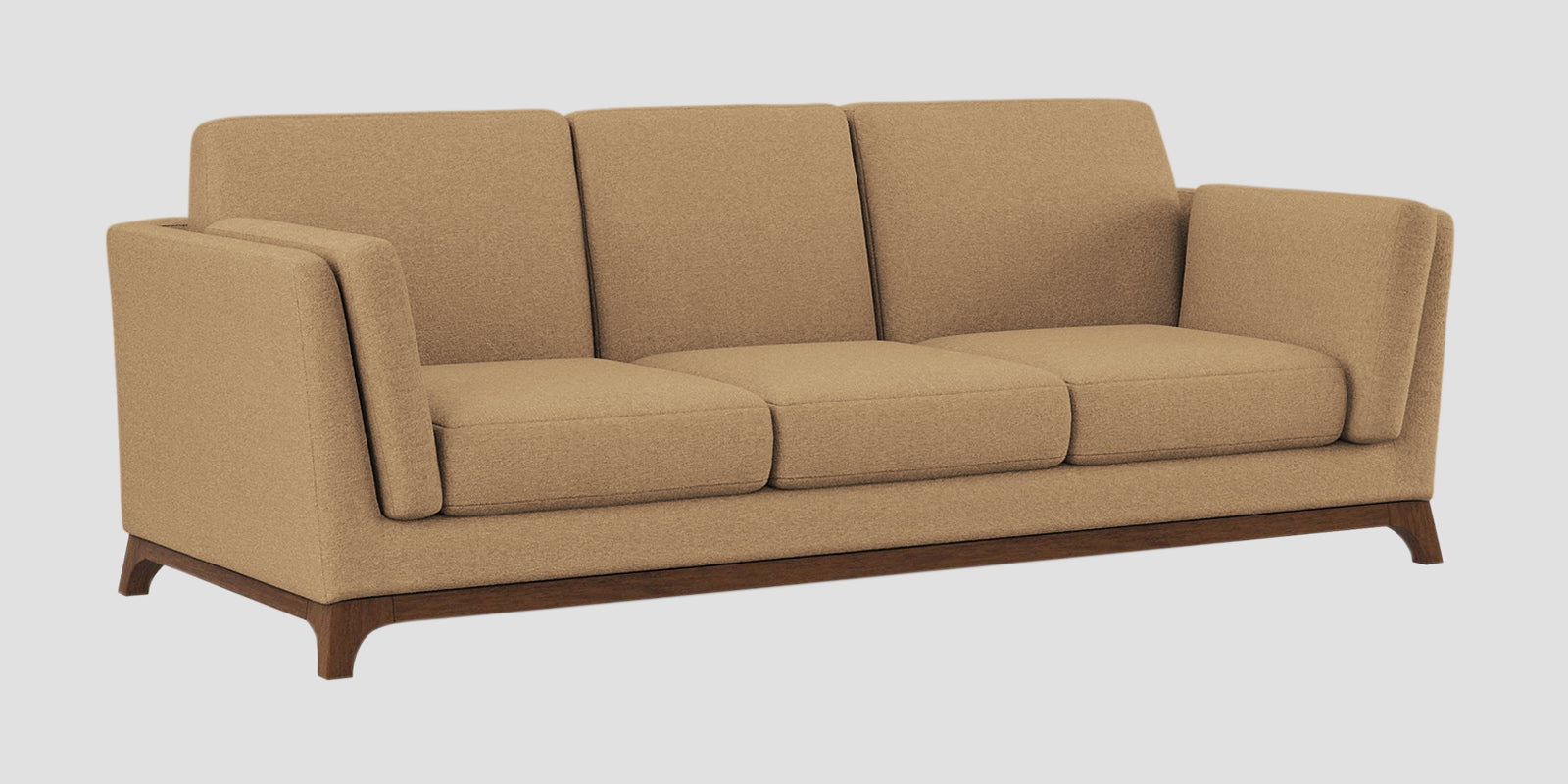 Candy Fabric 3 Seater Sofa In Copper Brown Colour