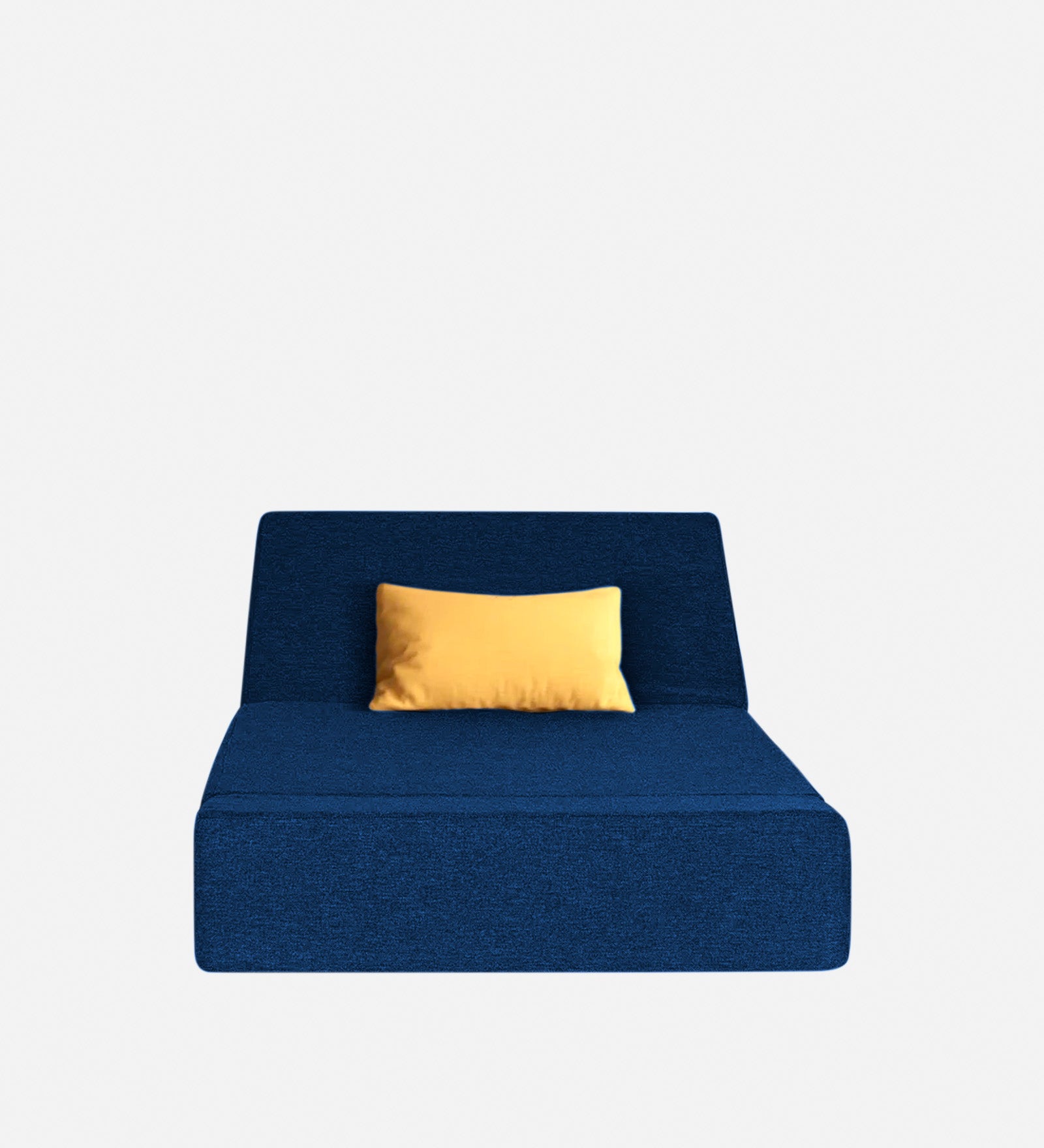 Fleepy Fabric 1 Seater Foldable Sofa Cum Bed In Royal Blue Colour - Febonic Living