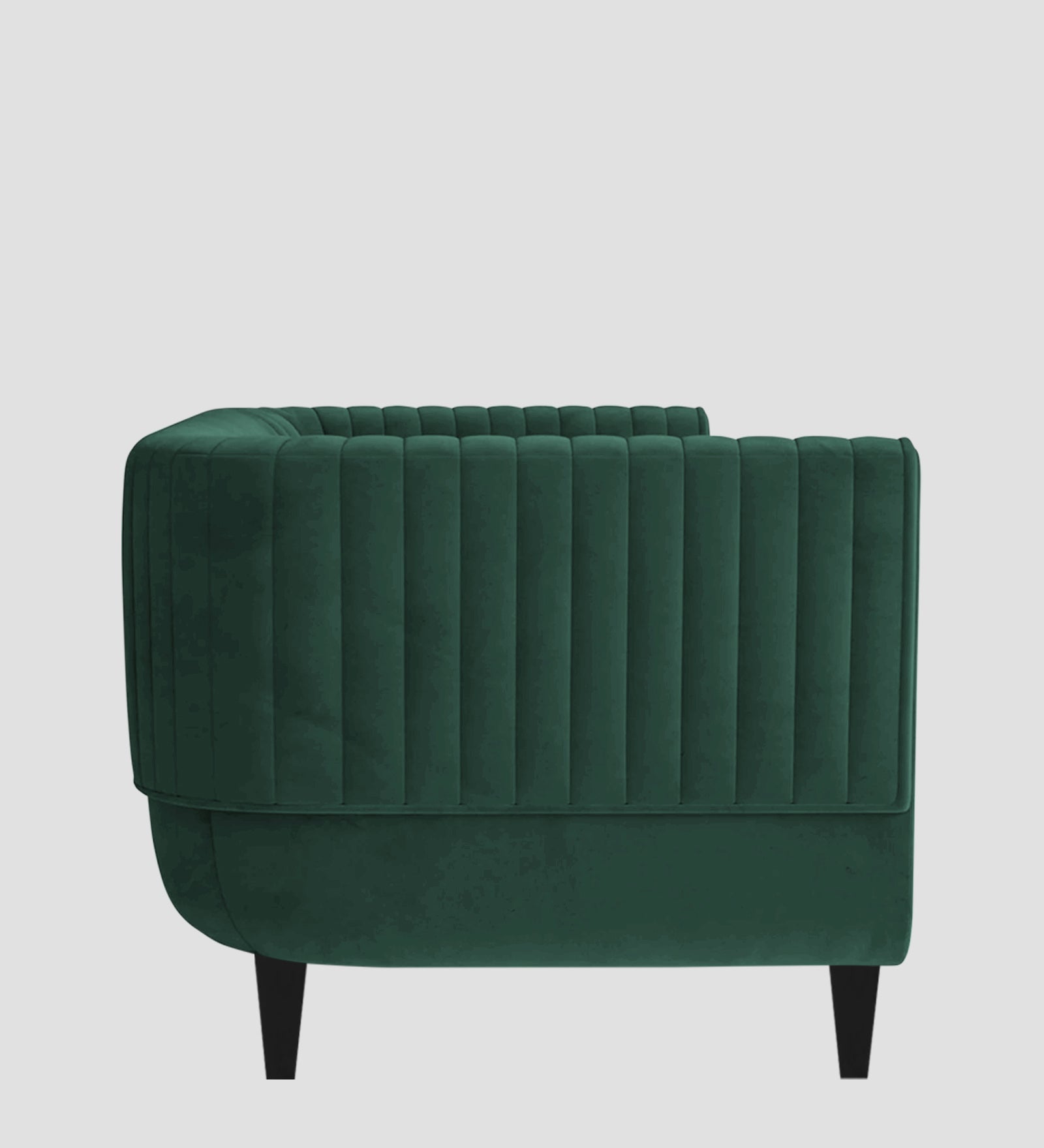 Jackson Waterproof Velvet 1 Seater Sofa In Emerald Green Colour