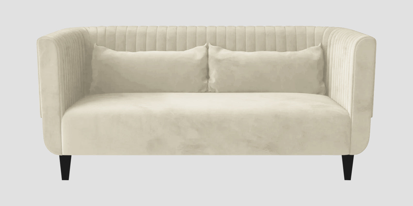 Jackson Waterproof Velvet 2 Seater Sofa In Cashew Cream Colour